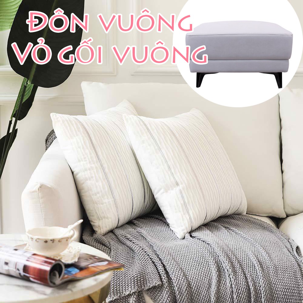 VỎ GHẾ ĐÔN SOFA - VỎ GỐI VUÔNG trang trí bọc ghế sofa (Bán Thêm)