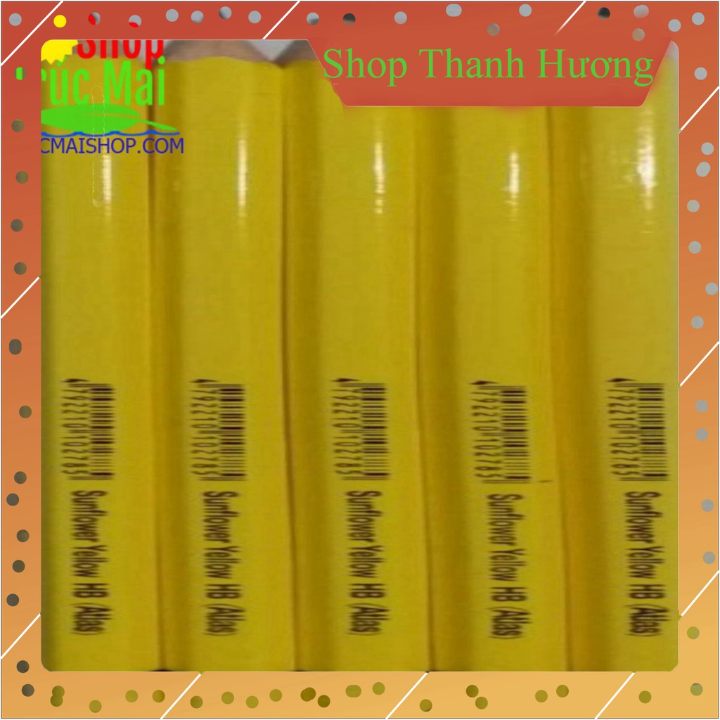 Bút chì gỗ kỹ thuật siêu cứng Pencil Atlas Sunflower Yellow HB