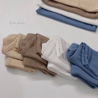 Set 2 bộ Kwoo thun gân 4 màu