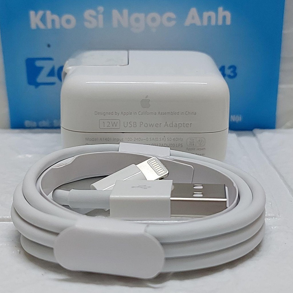 [ HÀNG CHÍNH HÃNG ] Củ Sạc Ipad chính hãng Apple 12w - BH 12 tháng