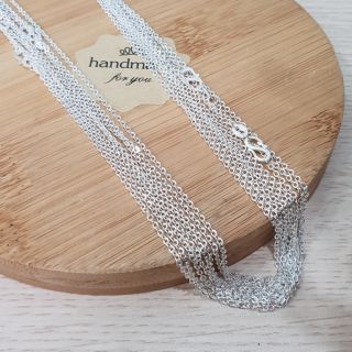 Dây chuyền bạc trơn sợi xích, dây chuyền bạc nữ trơn