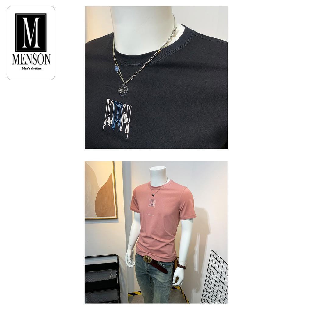 [Hàng Cao Cấp] Áo Thun Nam, Áo Phông Nam Cổ Tròn Cao Cấp Vải Cotton Co Giãn 4 Chiều Chất Mát Mùa Hè - MENSON M1139 | BigBuy360 - bigbuy360.vn