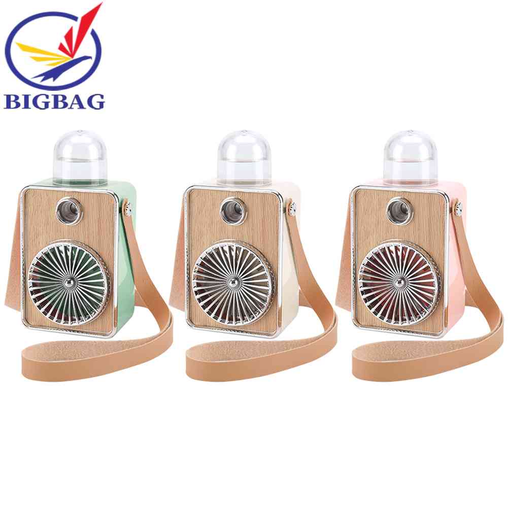 Quạt Làm Mát Phun Sương 3 Bánh Răng Tạo Độ Ẩm Đeo Cổ Yên Tĩnh