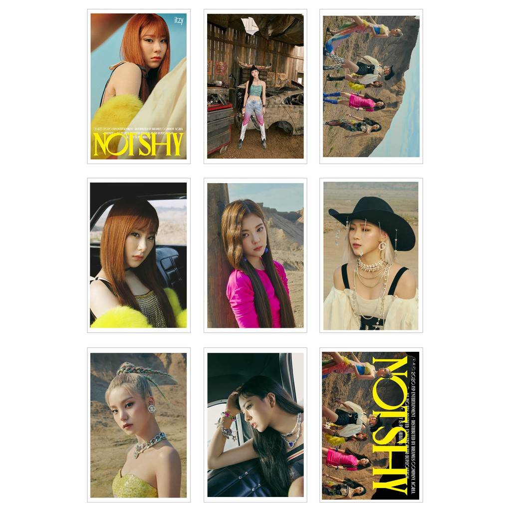 [Ép Lụa] Lomo Card Ảnh ITZY - NOT SHY ( 18 ảnh)
