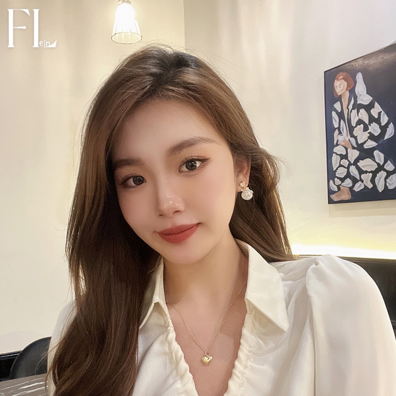 Bông Tai Mạ Bạc 925 Đính Ngọc Trai Nhân Tạo Phong Cách Hàn Quốc Thời Trang Mùa Hè Mới