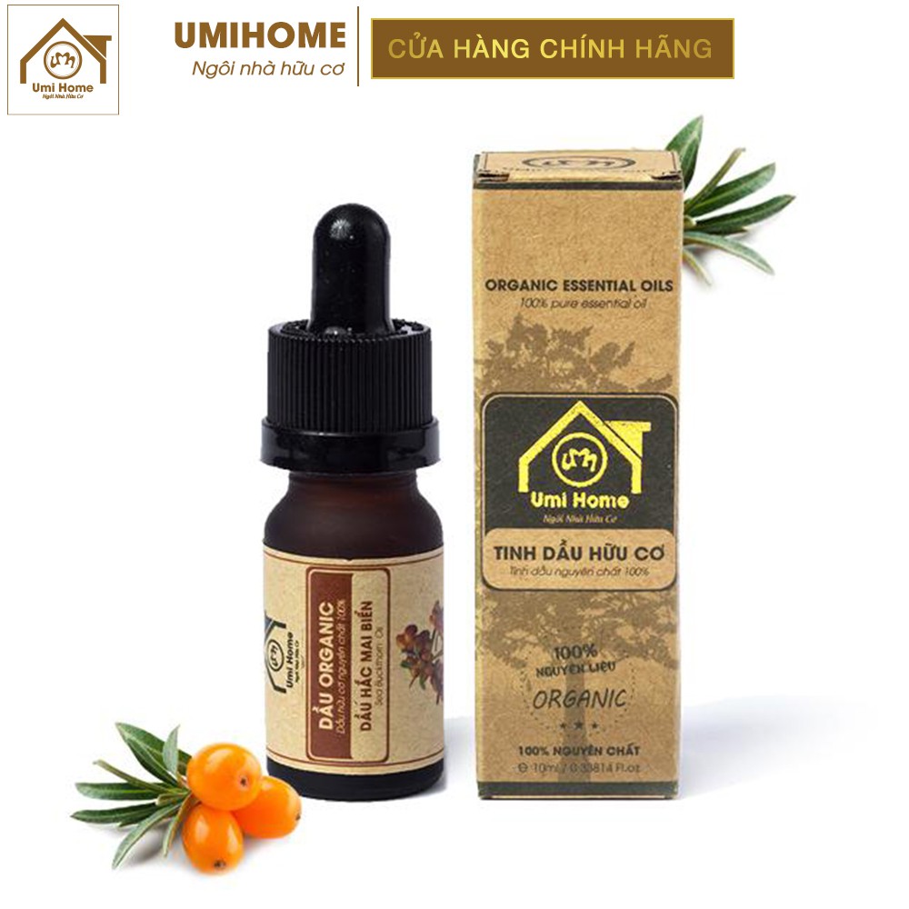 Dầu Hắc Mai Biển phục hồi tái tạo da hữu cơ UMIHOME nguyên chất | Sea buckthorn oil 100% Organic 10ML