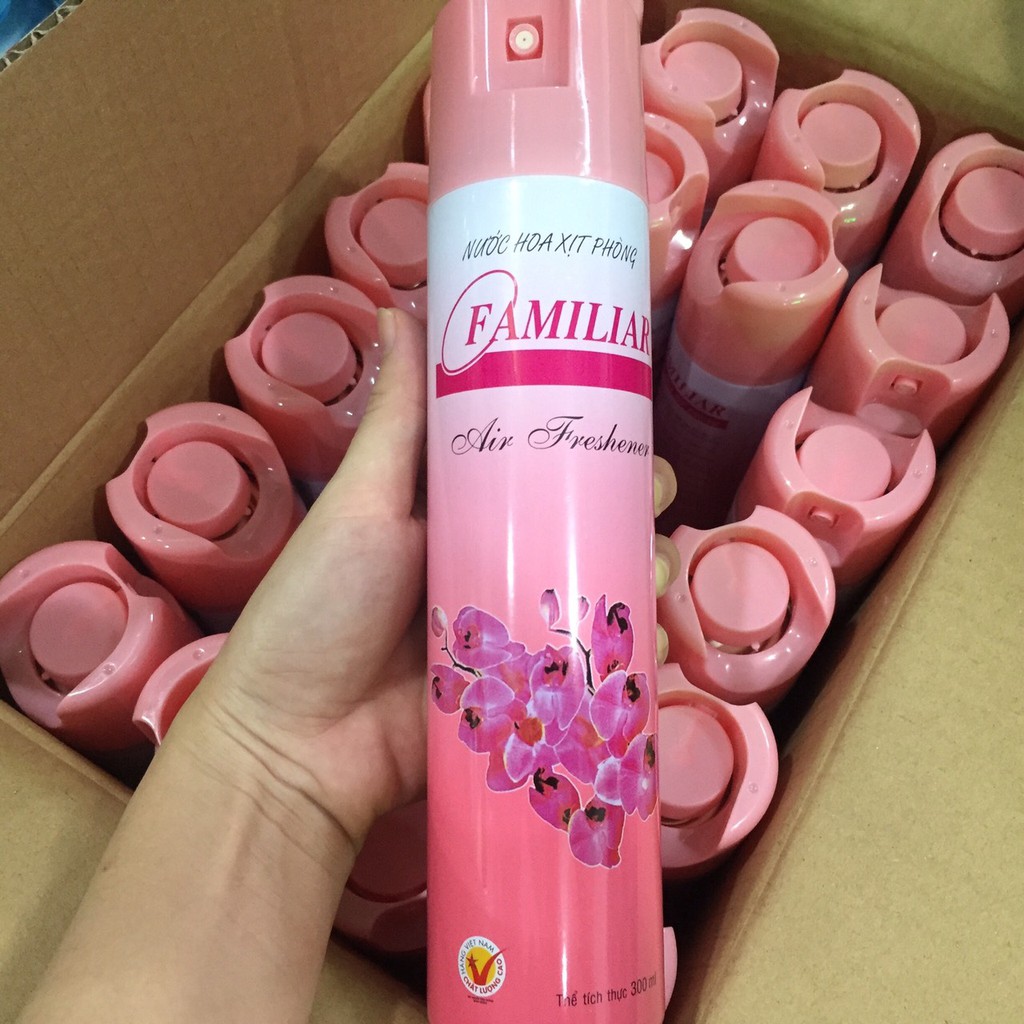 Nước hoa xịt phòng Familiar Hương Hoa Lan 300g vỏ nhôm