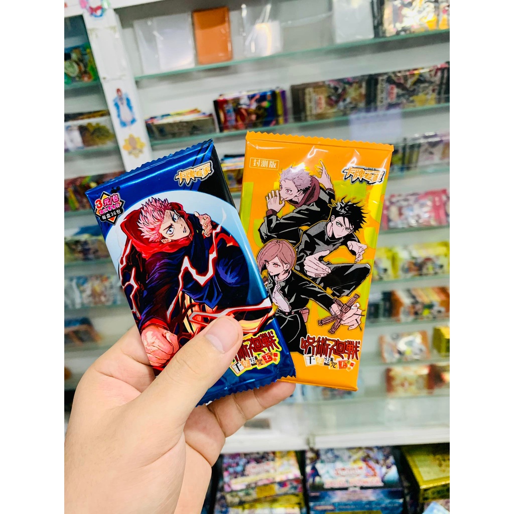 Set 5 ảnh thẻ nhân phẩm Anime Jujutsu Kaisen ngẫu nhiên chibi xinh xắn jjk