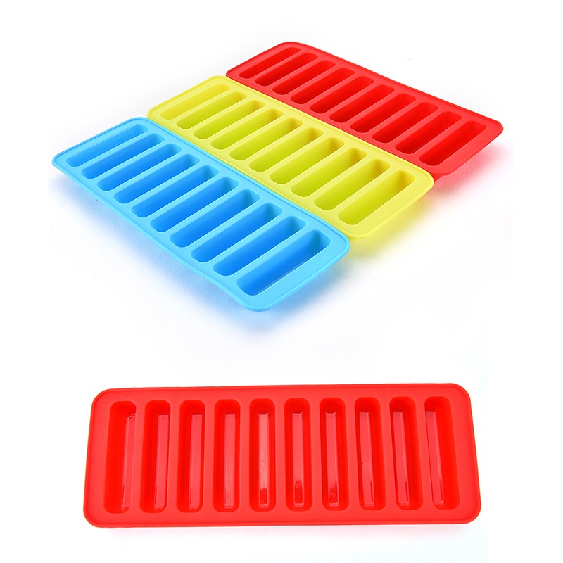 Khuôn silicon làm đá/ sô cô la/ bánh quy dạng thanh trụ chất lượng cao