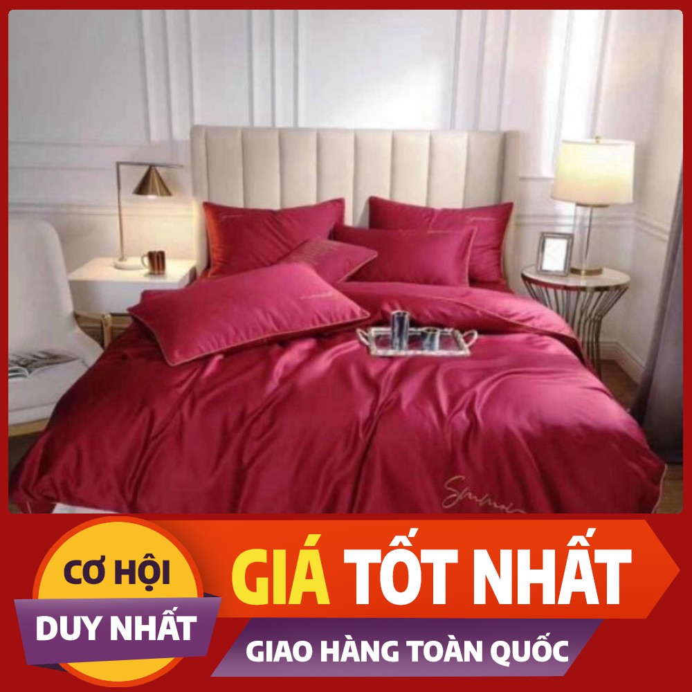 Bộ chăn ga gối lụa Tencel Sumoi( nhiều màu)