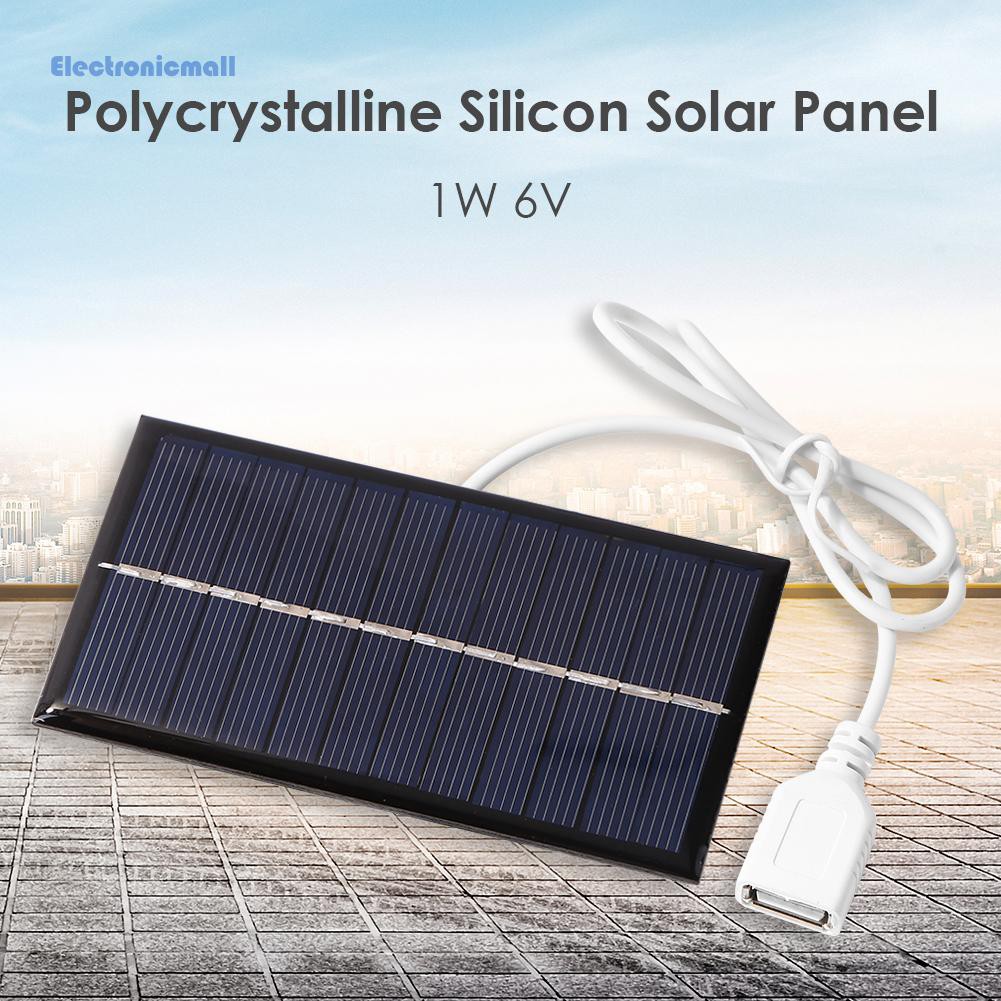Tấm Sạc Năng Lượng Mặt Trời Nhỏ Gọn 1w 6v Cho Điện Thoại Di Động
