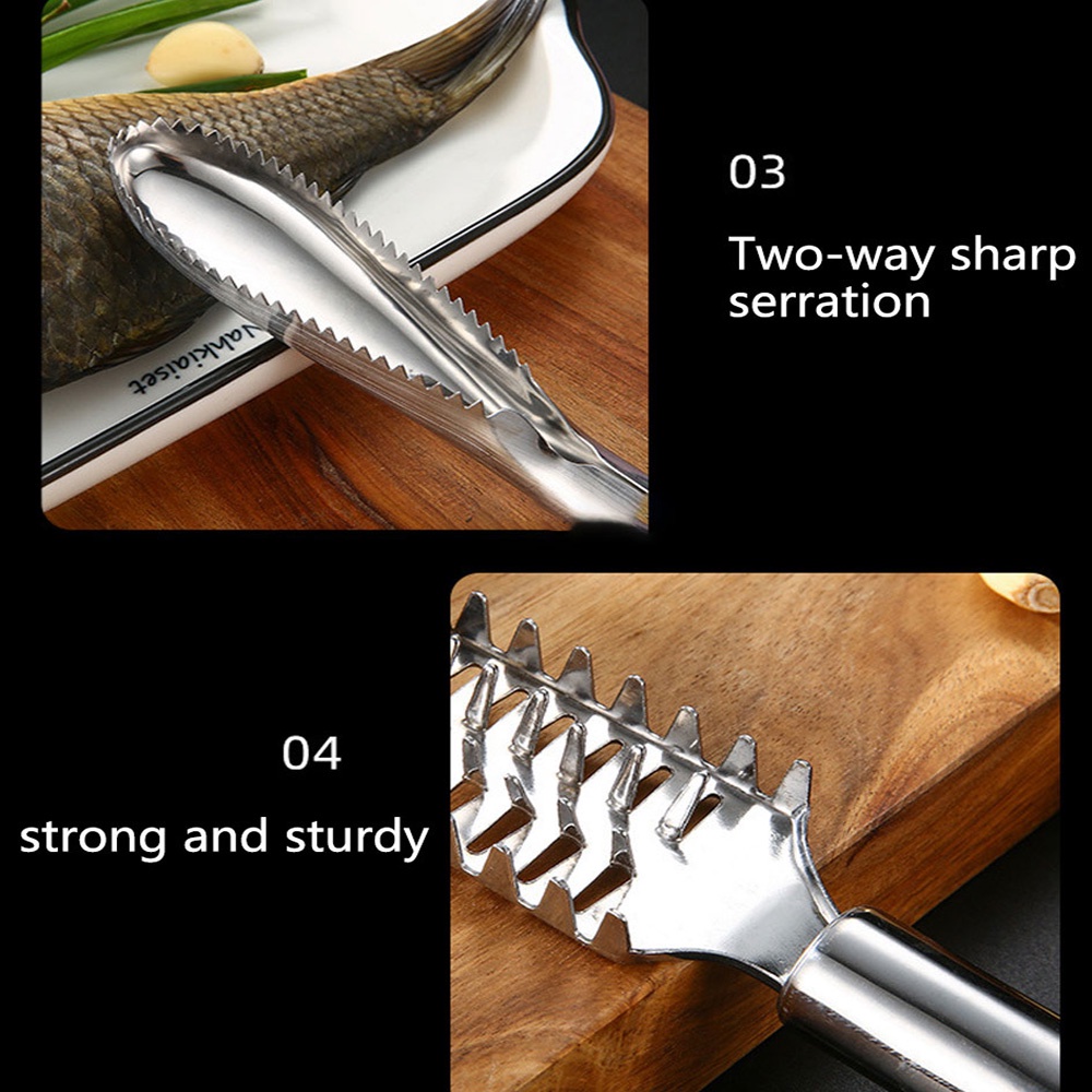Dụng cụ đánh vảy cá bằng thép không gỉ