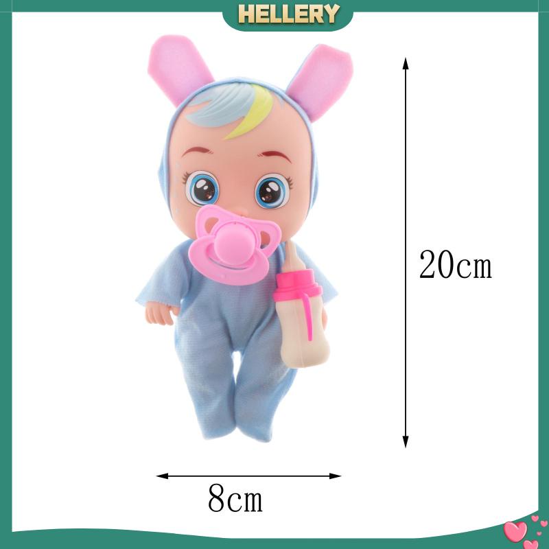 [HelleryVN] Búp Bê Em Bé Giống Thật Có Thể Khóc Ăn Được Tương Tác Đồ Chơi Nước Mắt Thật Làm Quà Tặ