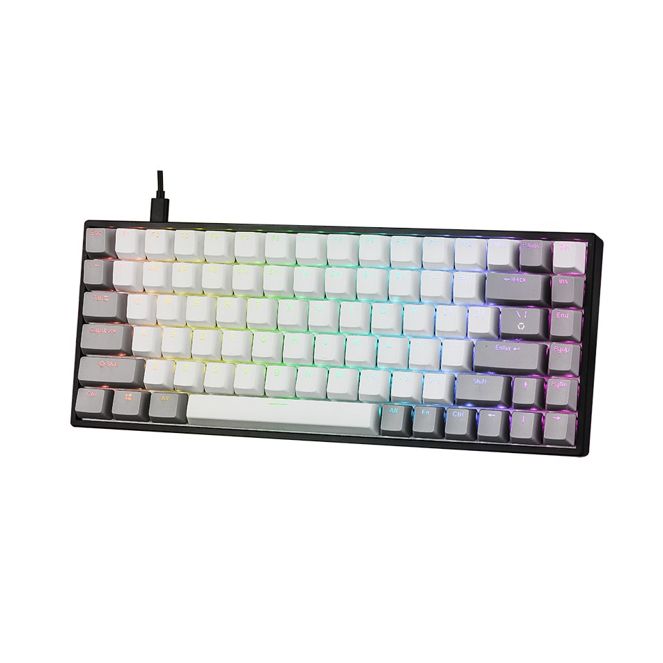 Bàn phím cơ EDra EK384 Huano Switch led RGB (Blue /Brown/Red Switch) Hàng chính hãng