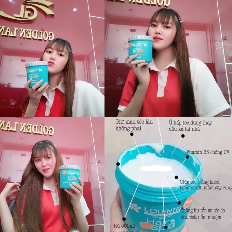 Kem ủ tóc, Dầu hấp tóc hoa lài Lolentis Hair Spa Thái Lan Chính Hãng 500ml