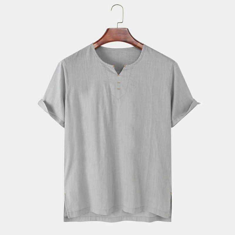 Áo đũi nam tay ngắn cổ V mềm mát