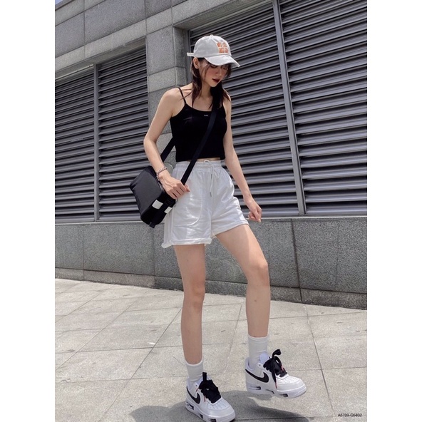 Quần short nỉ, quần short vải nữ có túi may ngoài 5832
