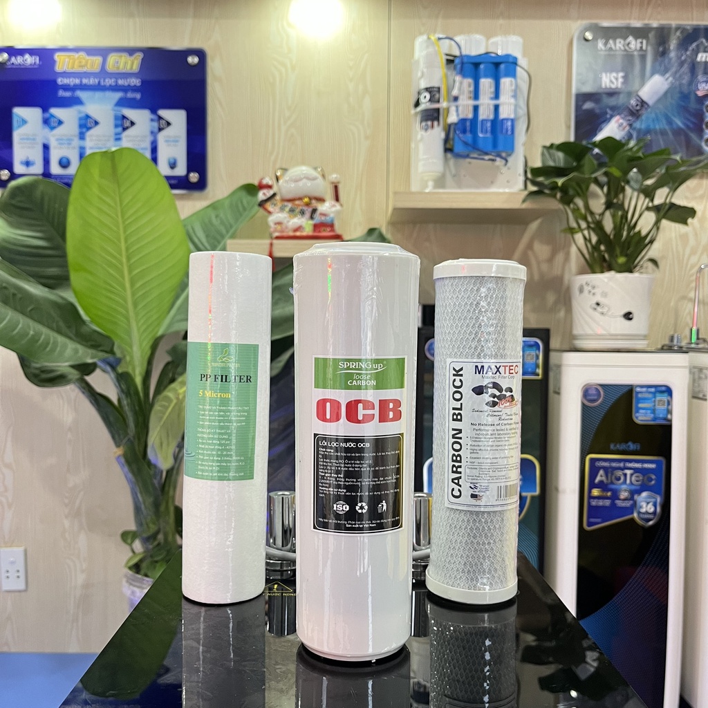 Bộ 3 Lõi Lọc Nước Thô 123 Dùng Cho Mọi Loại Máy RO
