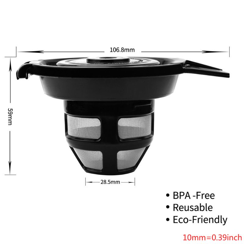 Dụng Cụ Lọc Cà Phê Bằng Thép Không Gỉ Tái Sử Dụng Linh Hoạt Cho Hamilton Beach