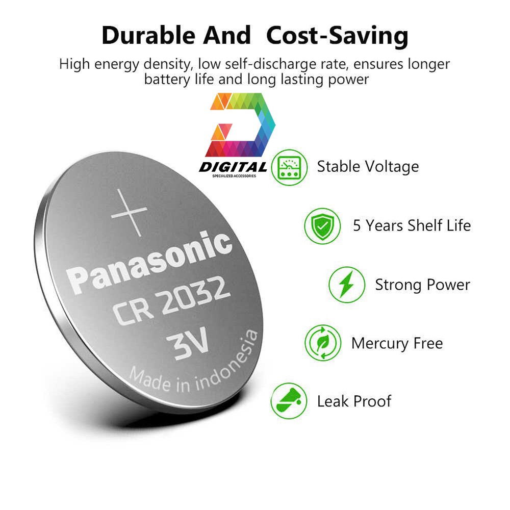 Pin Cmos Panasonic CR2032 Lithium 3V Chính Hãng