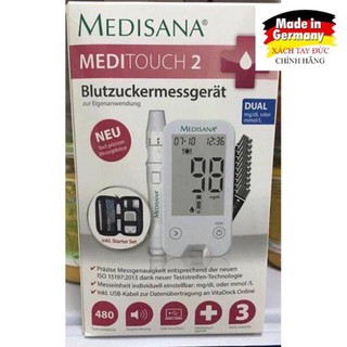[Hàng Đức chuẩn] MÁY ĐO ĐƯỜNG HUYẾT MEDISANA MEDITOUCH 2 XÁCH TAY ĐỨC
