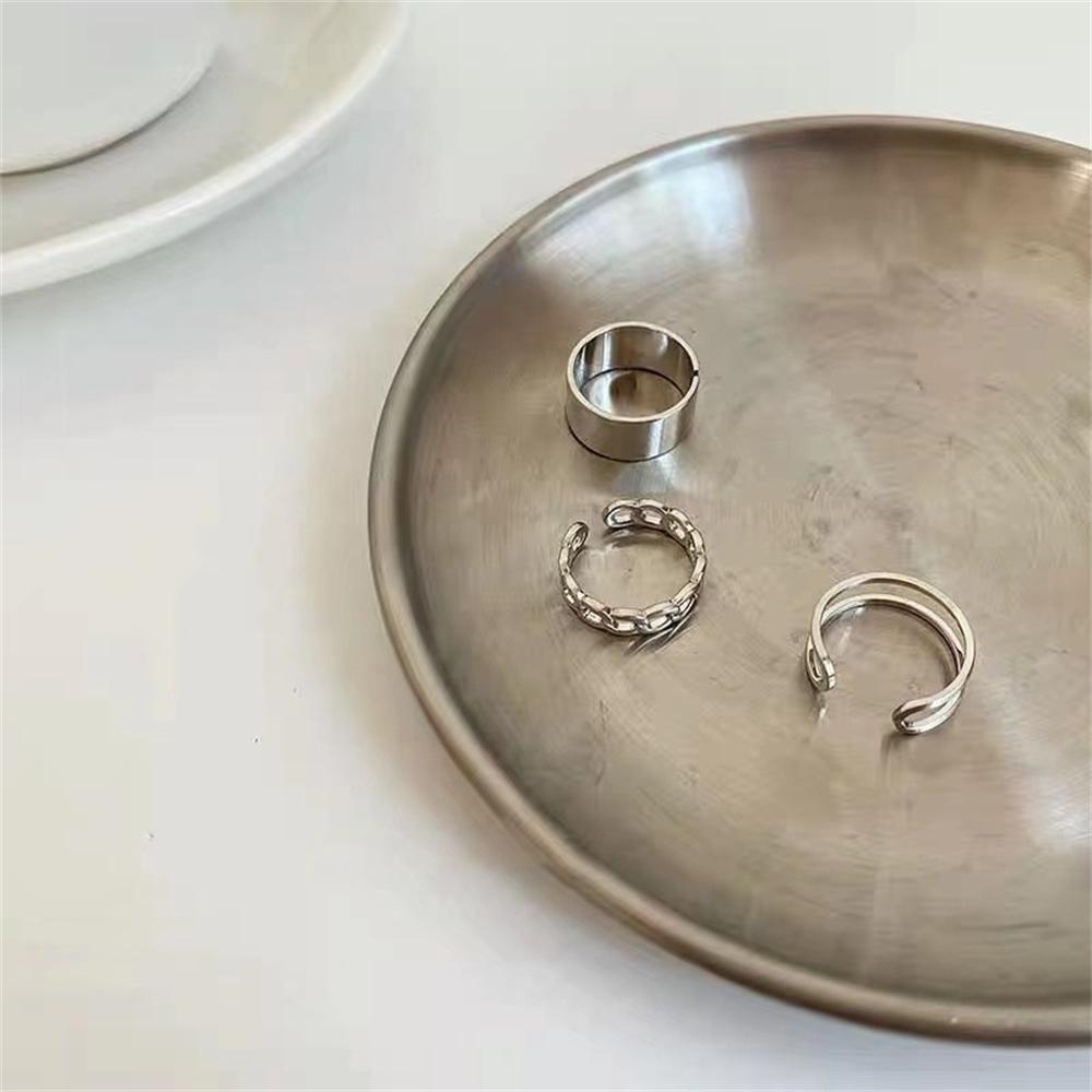 Set 3 Nhẫn Hở Phong Cách Punk Rock Mới