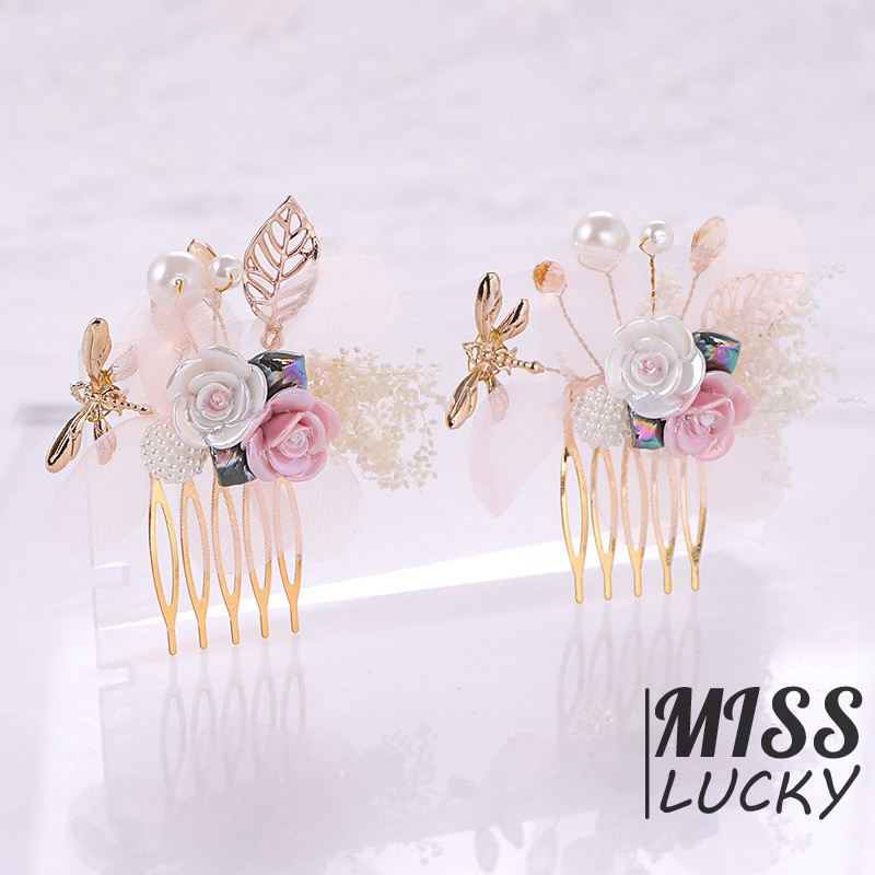 Lược cài tóc hình hoa thời trang cho nữ