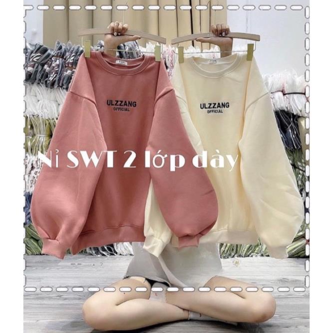 Áo Nỉ Cổ Tròn Thêu Chữ Form Rộng Thoải Mái❤️ Áo Sweast Nhiều Mầu Unisex(Hàng Sẵn)