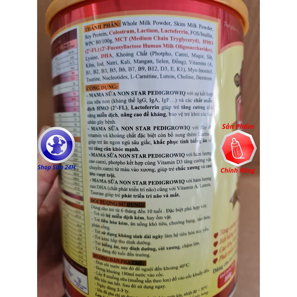 Mama Sữa Non Star Pedi Grow IQ lon 400g