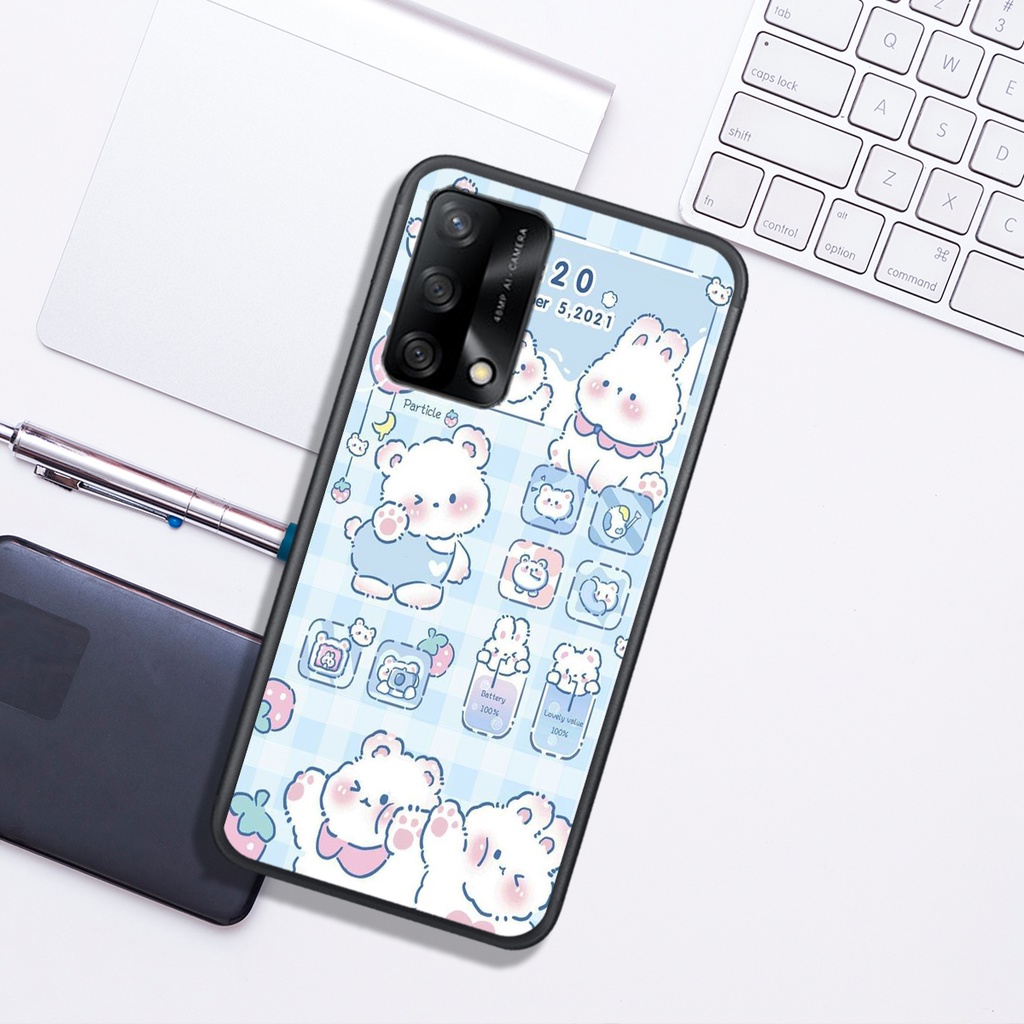 Ốp Lưng Oppo A54 4G - A54 5G - A55 4G - A55 5G , In Hình "Lovely Bear". Đẹp, Bền, Màu Sắc Bắt Mắt.