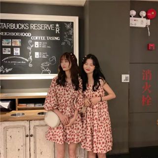 Đầm babydoll chấm bi