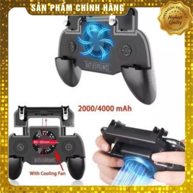 Tay Cầm Chơi Game Tích Hợp Tản Nhiệt Và Sạc Dự Phòng Cho ĐiệnThoại Tay Chơi Game PUBG FreeFire Và Nhiều Game Khác