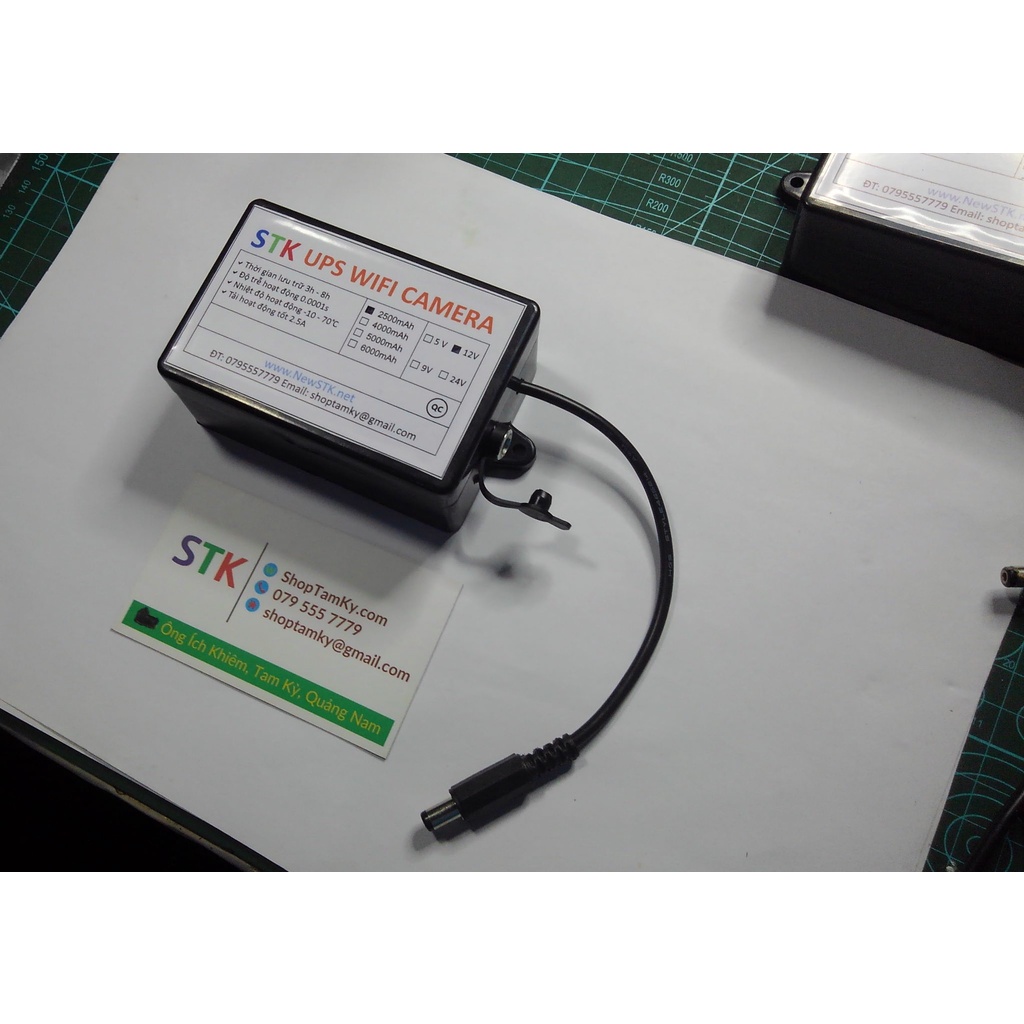 Nguồn dự phòng 12V  - 3000mAh - UPS 12V3 - STK