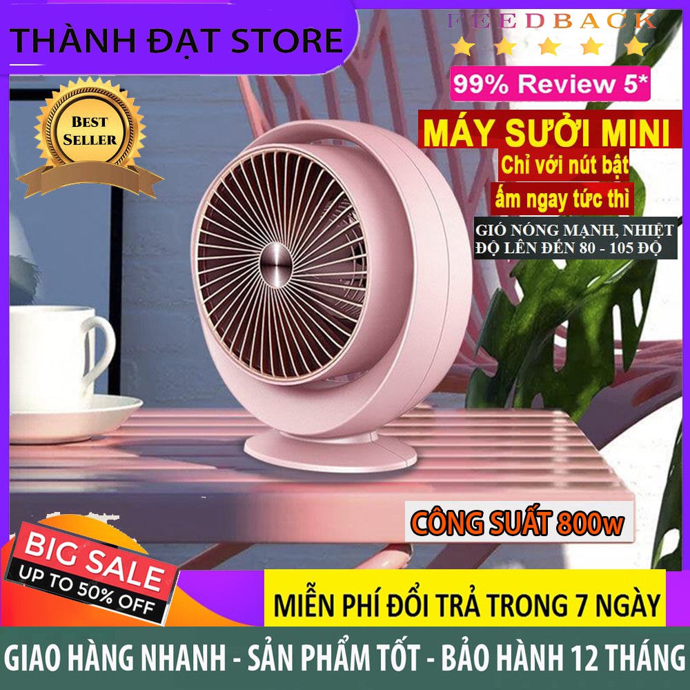 Quạt Sưởi, Đèn Sưởi Đa Năng 800W Lion Japan 2 Bóng Sưởi Tự Ngắt