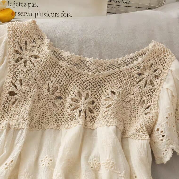 Áo ren hoa Quảng Châu pha thô