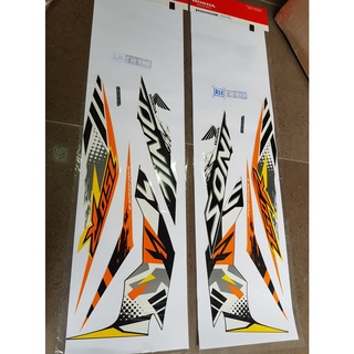 tem honda sonic màu trắng cam