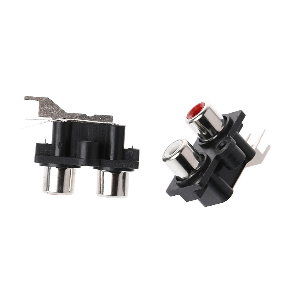 Bộ 10 đầu nối RCA âm thanh Video AV 2 / 4 / 6 lỗ