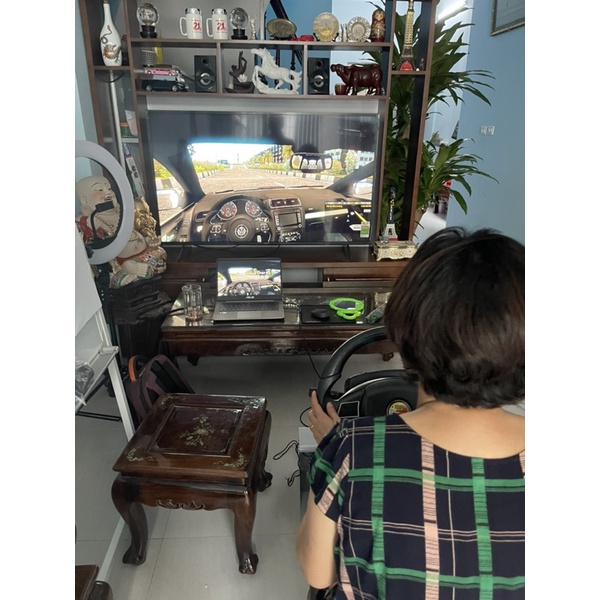 Vô lăng game Victor 2 TỰ ĐỘNG hộp số D - P - N - R Chân đế to chắc chắn quay 900 - 1080 Kèm