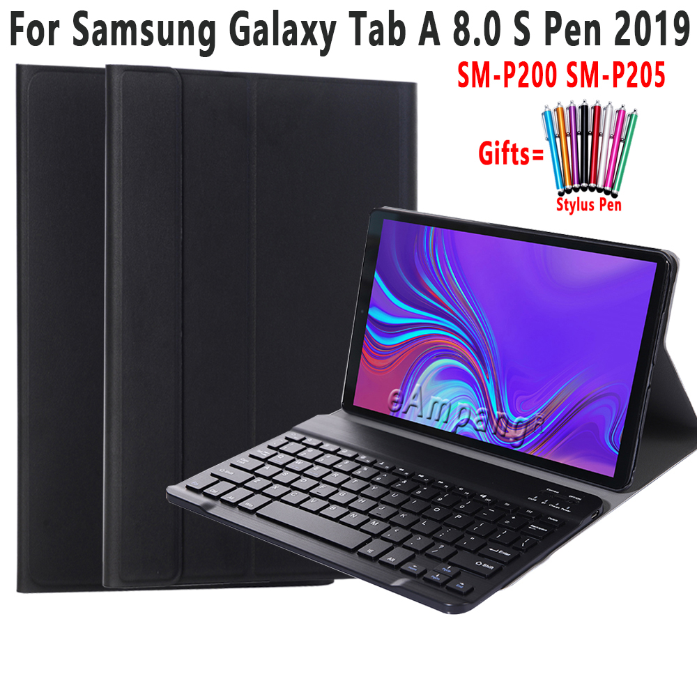 Bao Da Kèm Bàn Phím Cho Samsung Galaxy Tab A 8 8.0 2019 10.1 A6 2016 10.5 2018 T290 T295 P200 P205 T510 T515 T590 T595 T580