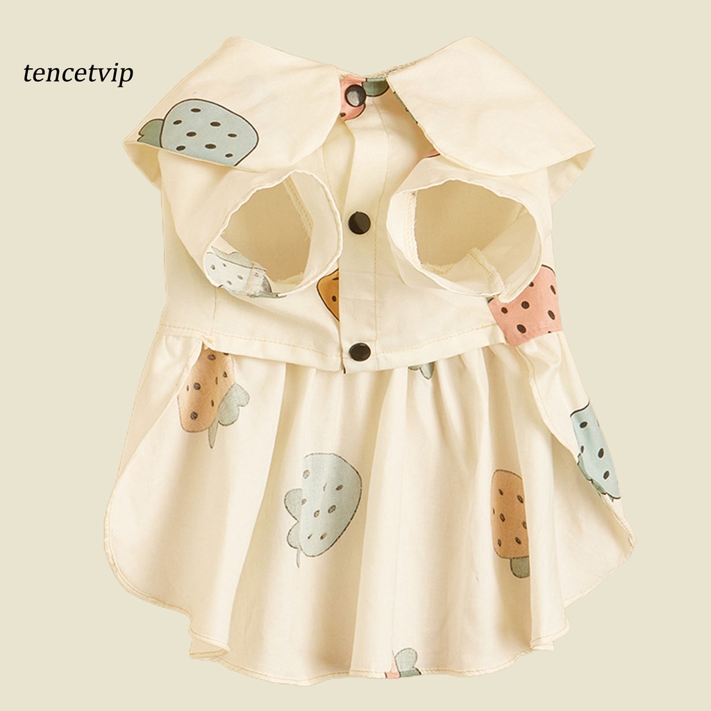Đầm cotton thoáng mát thời trang cho thú cưng