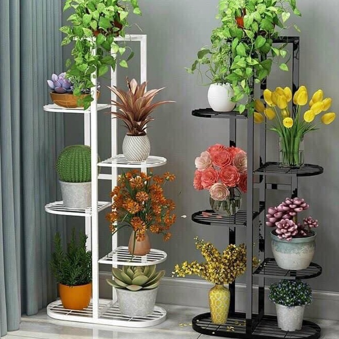 KỆ SẮT ĐỂ CHẬU HOA CÂY CẢNH 7 TẦNG CỰC ĐẸP. kt 103 x 22x 45 cm