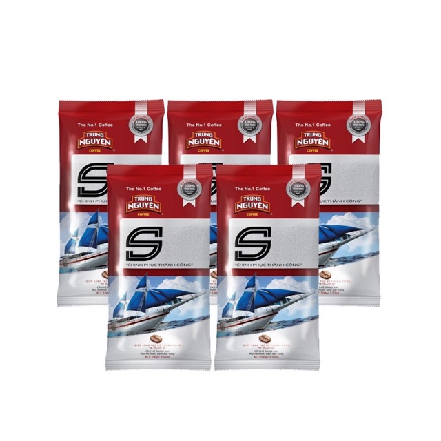 Cà phê rang xay Trung Nguyên Chinh Phục S gói 100g