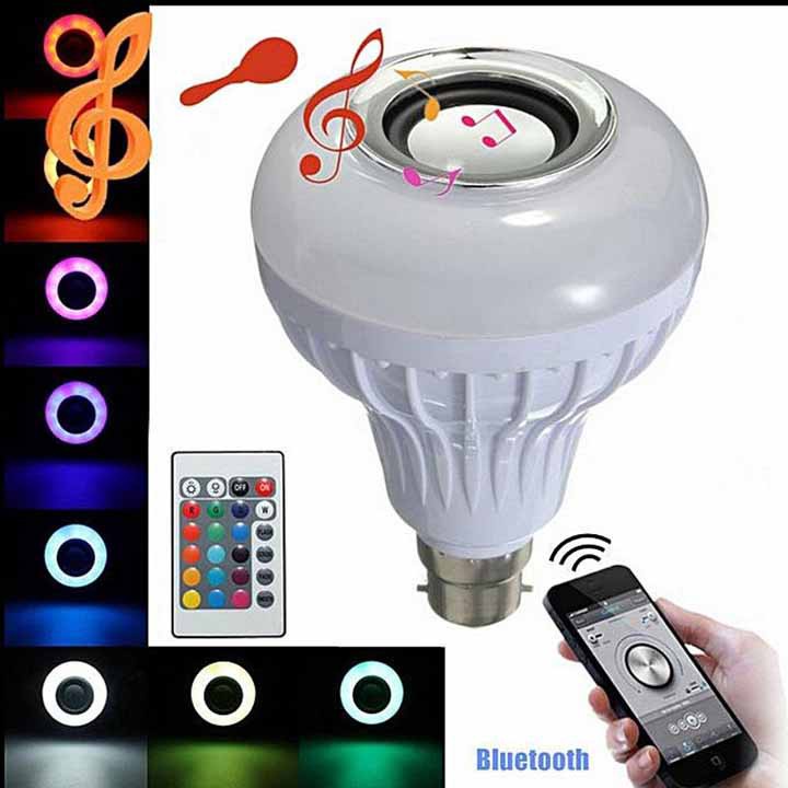 Loa bóng đèn led bluetooth có điều khiển theo màu