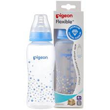 Bình sữa pigeon PP Streamline- màu xanh và màu hồng 250ml