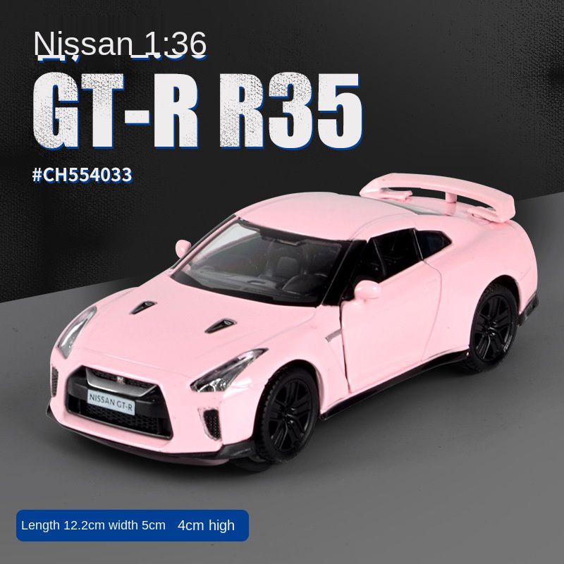 Mô hình xe hơi Lamborghini Nissan GTR Maserati BenzG63 tỉ lệ 1:36 tông màu hồng tùy chọn kiểu dáng