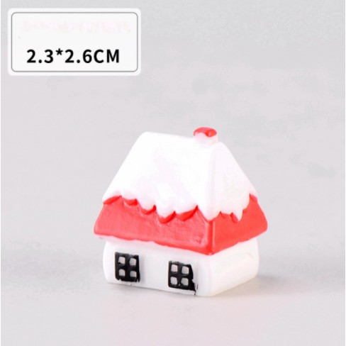 Tiểu cảnh - Ngôi nhà nhỏ Noel giáng sinh (đỏ, hồng, xanh)