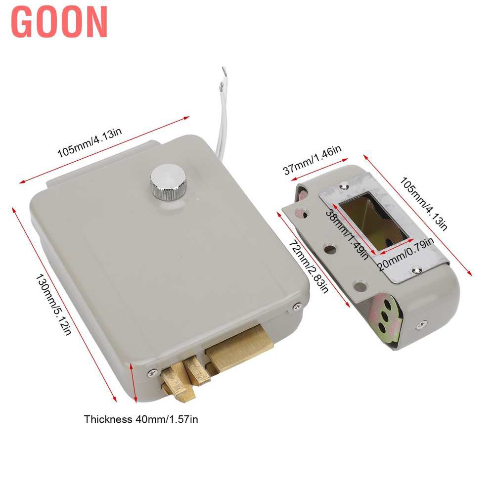 Goon Bộ Ổ Khóa Điện Từ 2 Chiều Cho Hệ Thống Khóa Điện Từ 9-12v