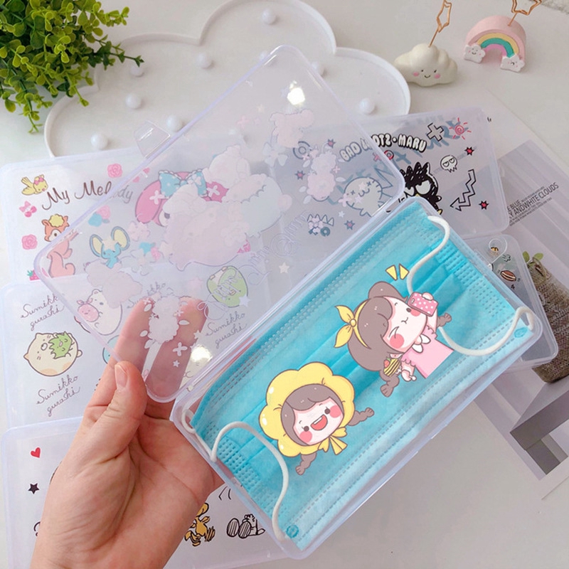 Hộp Đựng Khẩu Trang Chống Bụi Hình Snoopy Cinnamoshiboushi