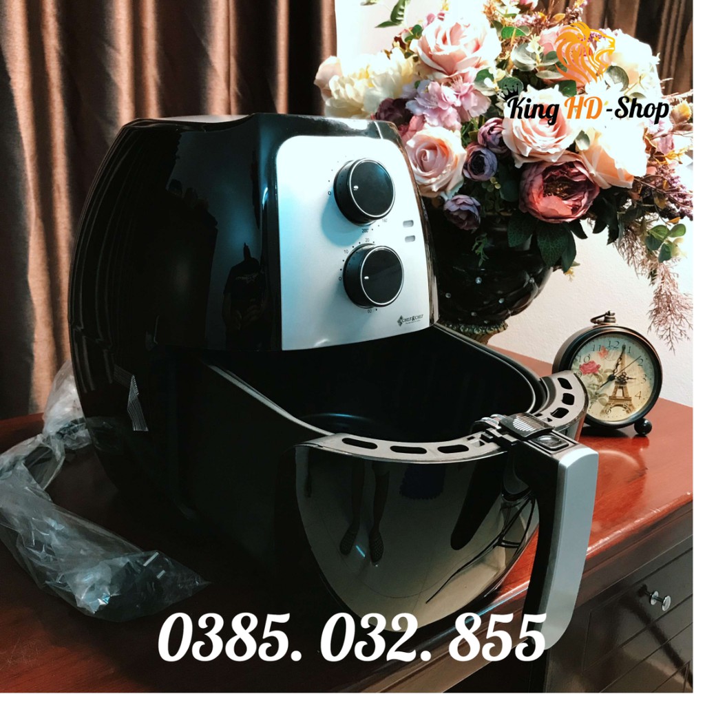 Nồi chiên không dầu cao cấp Chef&amp;Chef công nghệ Đức 1800W- Bảo hành 12th