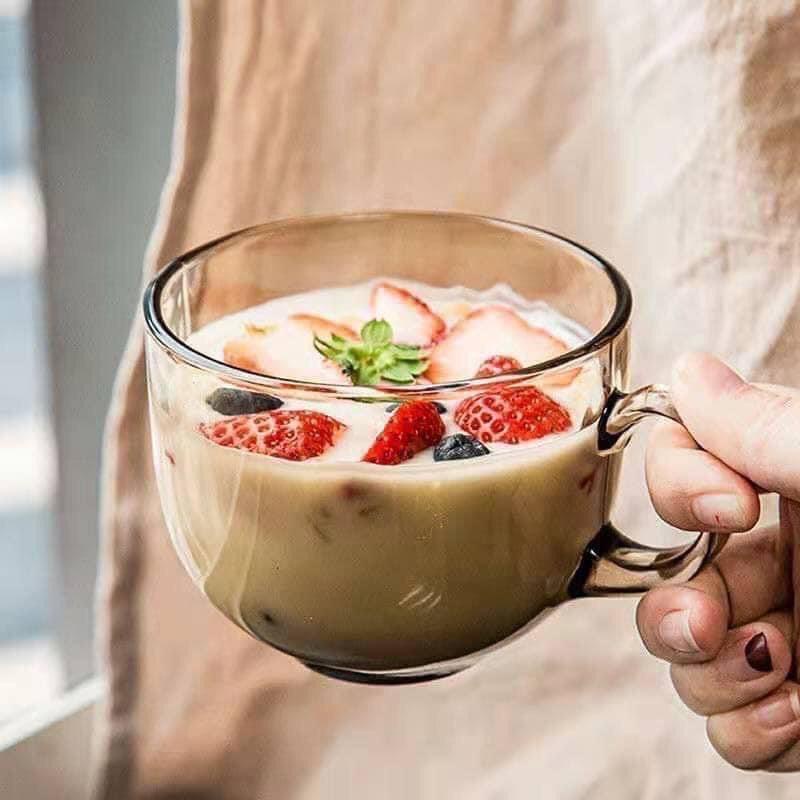 Cốc Thuỷ Tinh Màu Hổ Phách 480ML Cao Cấp